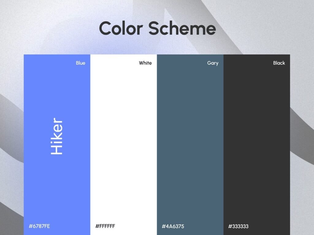 freelance marketplace website design color scheme blue white gray black palette
