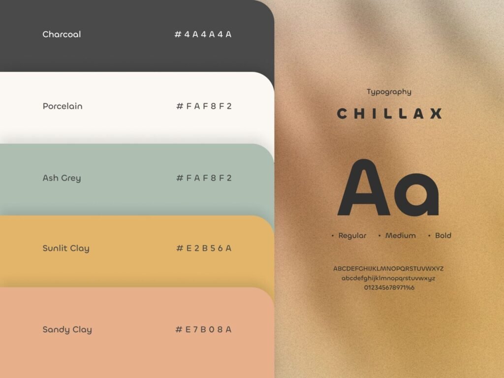 kids care website design friendly Color and typography with caregiver introduction