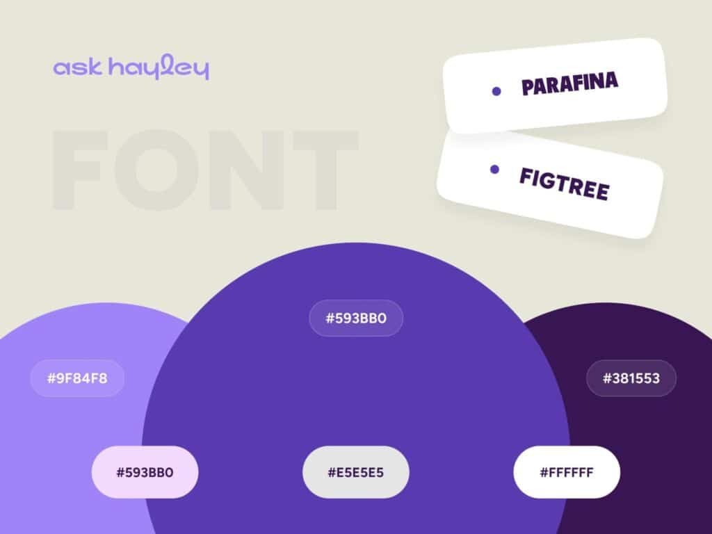 AI assistant SaaS UI design color palette and typography system for trades management platform