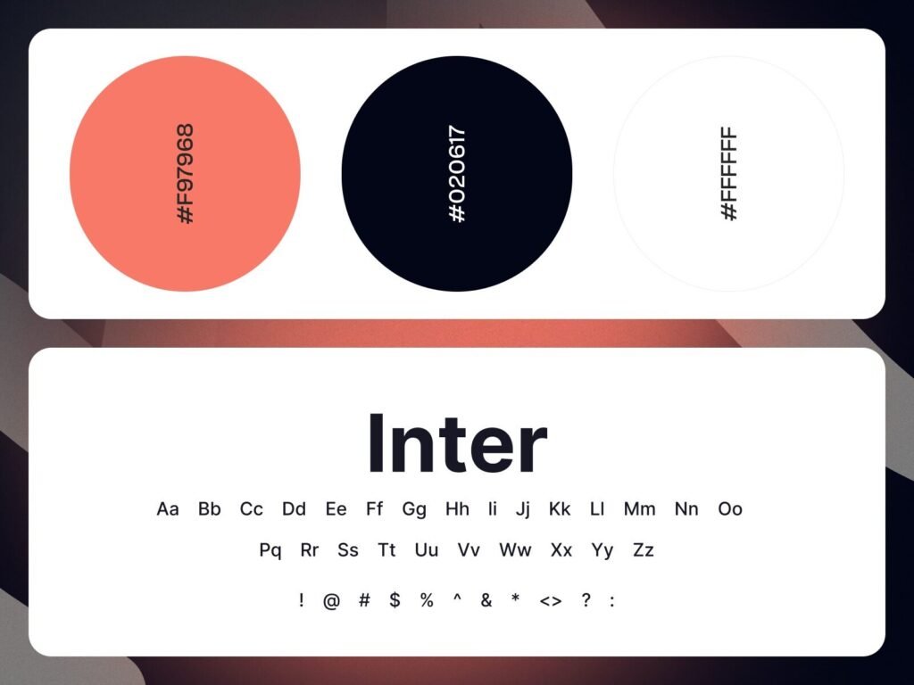 workplace analytics software color palette and typography branding system