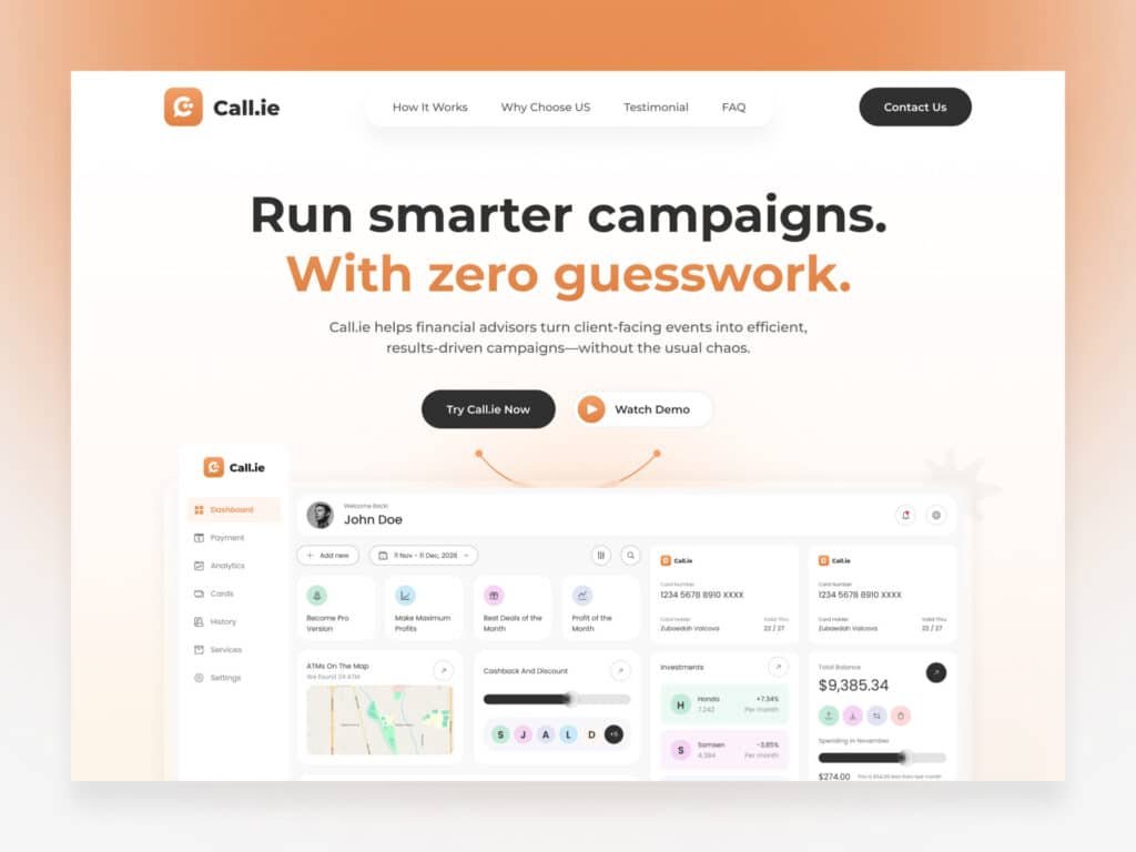 Financial Advisor Website Design
