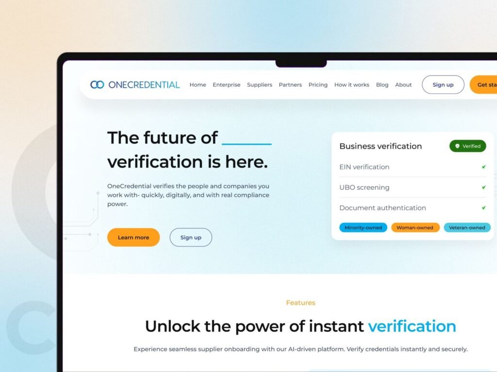 Business Verification SaaS Pricing Page UI/UX Design