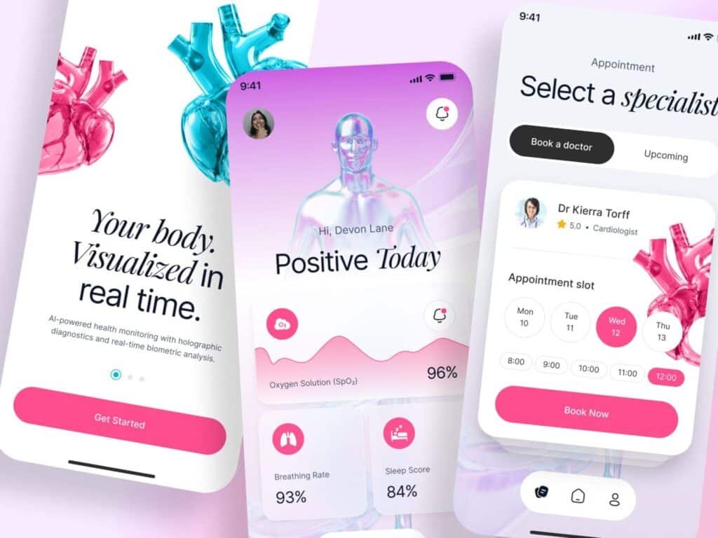 AI Healthcare Dashboard UI