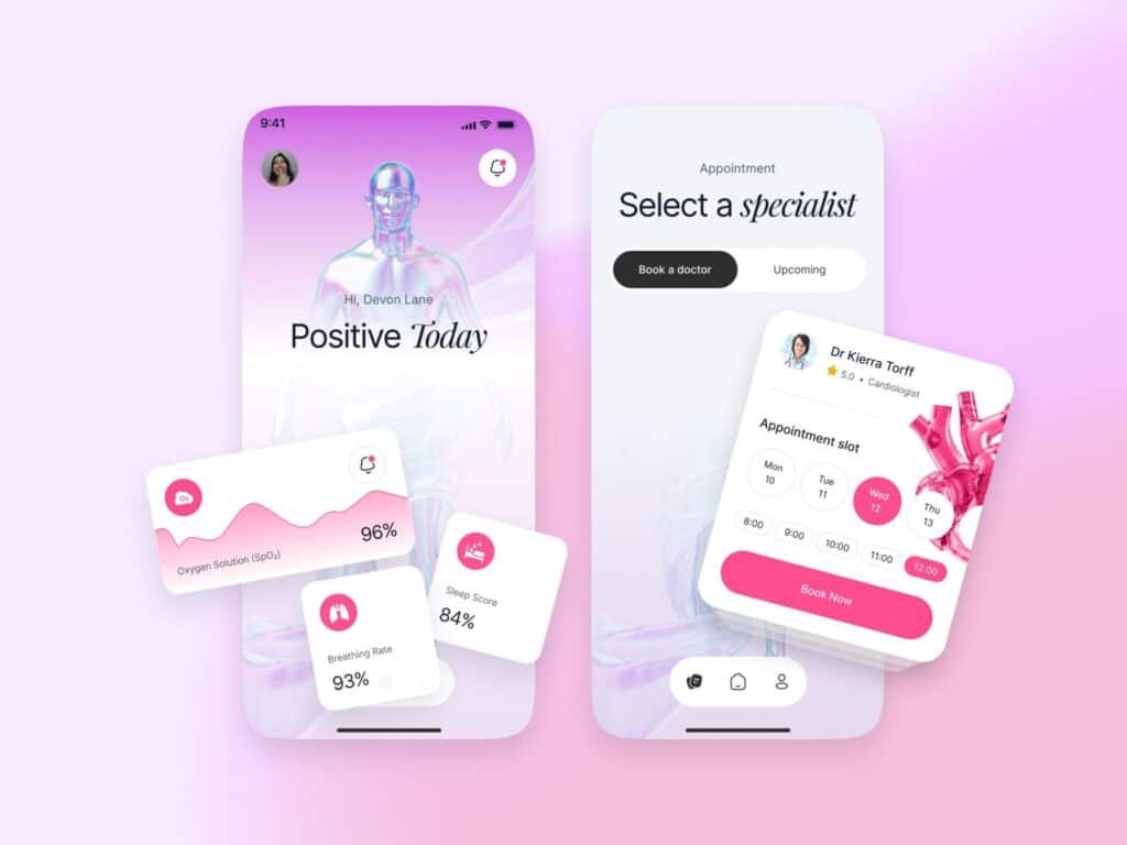 Healthcare Mobile App Design for Doctor Appointment Booking