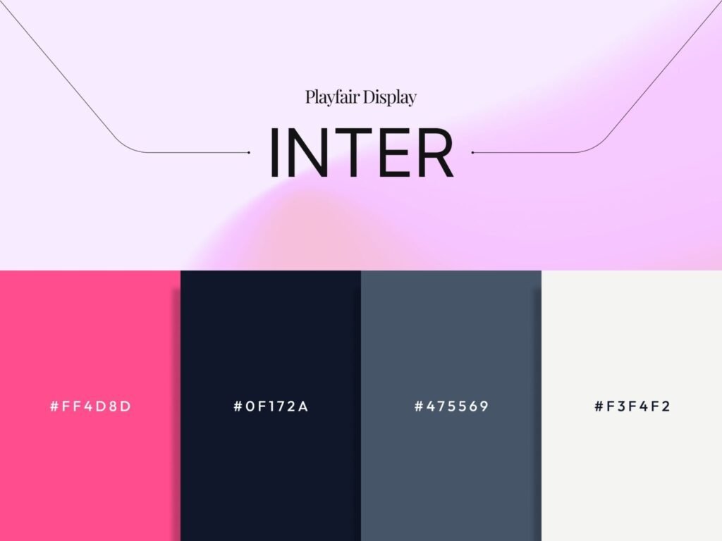 Modern Healthcare Mobile App Development color palette