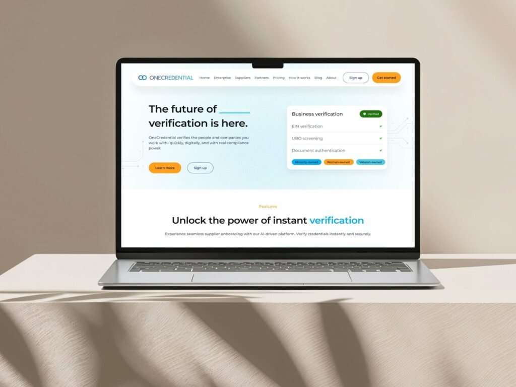 Instant Business Verification Dashboard and SaaS UI UX Design