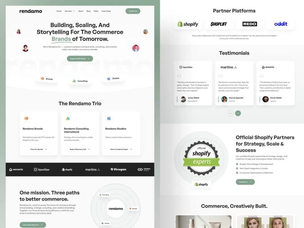 Minimalist Website Design with Clean Layouts and Modern UI Elements